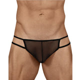[ML-07225-BK] Men’s Thong Underwear ML-07225 (Black, Free)