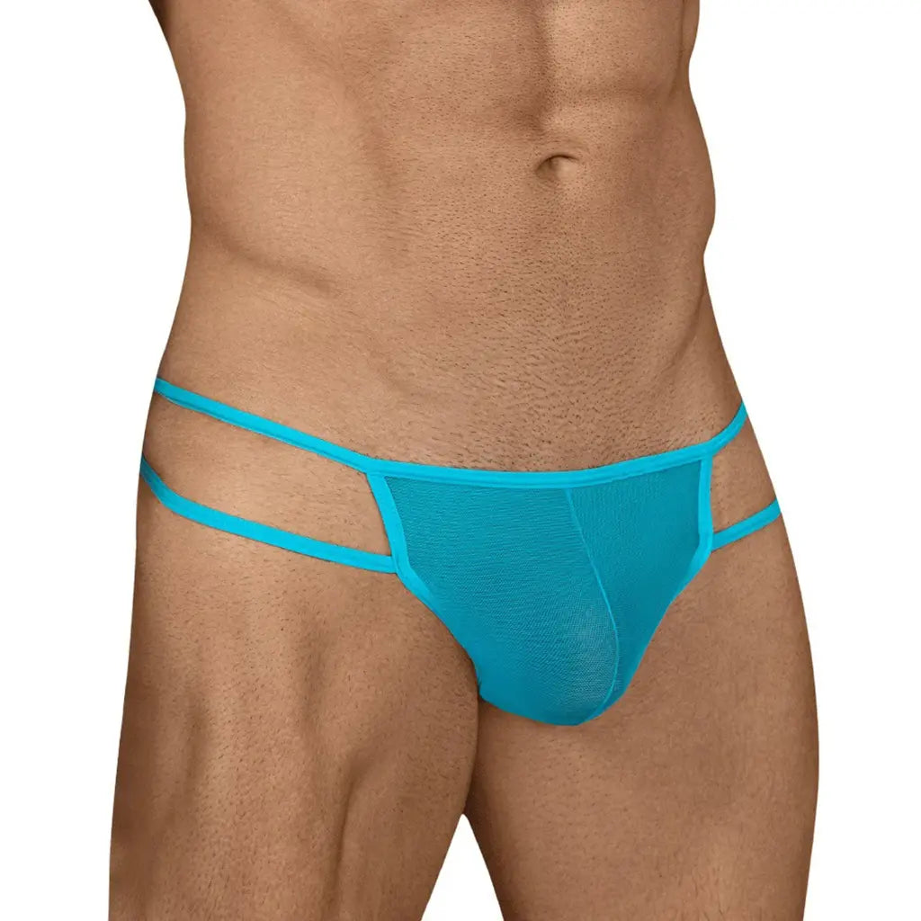 [ML-07225-LBL] Men’s Thong Underwear ML-07225 (Light Blue, Free)