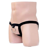[ML-07036-BK] Men’s Harness Underwear ML-07036 (Black, Free)
