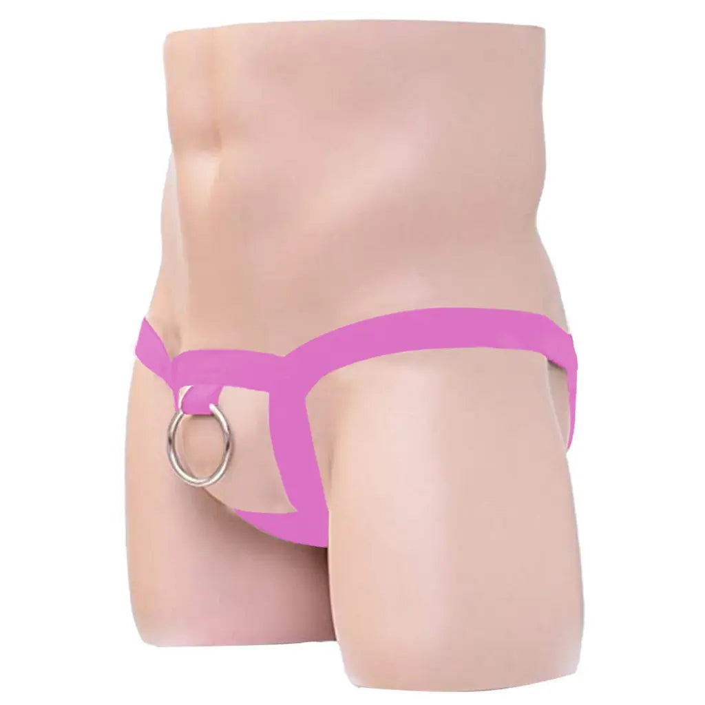 [ML-07036-LPI] Men’s Harness Underwear ML-07036 (Light Pink, Free)