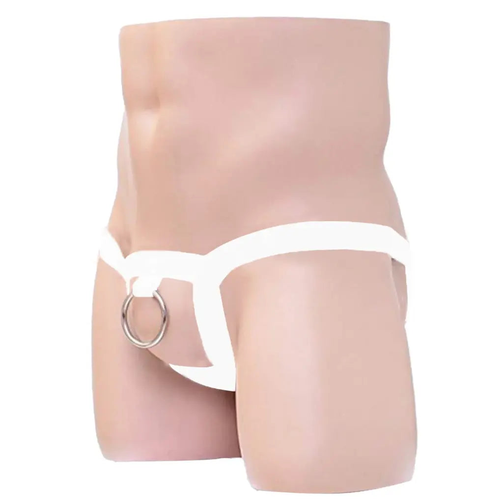 [ML-07036-WH] Men’s Harness Underwear ML-07036 (White, Free)