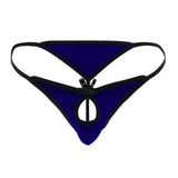 [ML-07552-NBL] Men’s Thong Underwear ML-07552 (Navy Blue, Free)