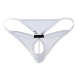 [ML-07552-WH] Men’s Thong Underwear ML-07552 (White, Free)