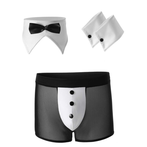 Waiter’s Tuxedo Boxer – Costume for Men (ML-07902) - Image 3