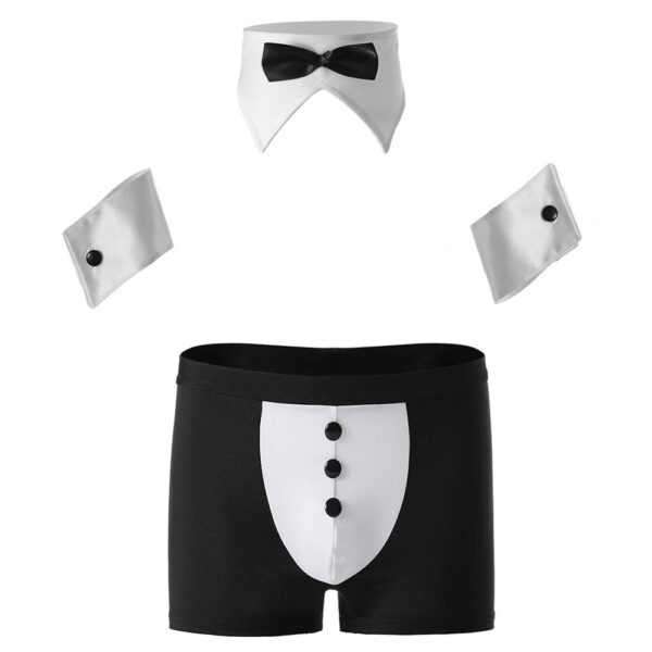 Waiter’s Tuxedo Boxer – Costume for Men (ML-07902) - Image 6